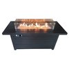 Hiland Outdoor Rectangle Fire Pit in Hammered Bronze AFP-RT-BRZ